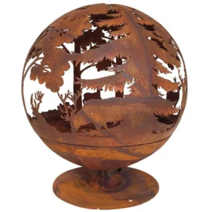 Fire ball laser cut rust